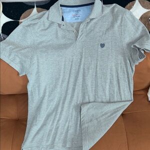Chaps Light Gray Polo Shirt for Men